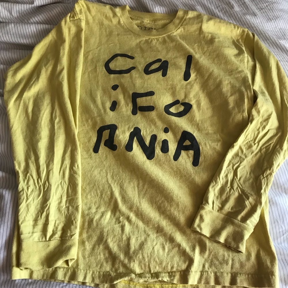 Yellow Graphic Longsleeve Shirt